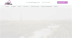 Desktop Screenshot of csmgestion.com